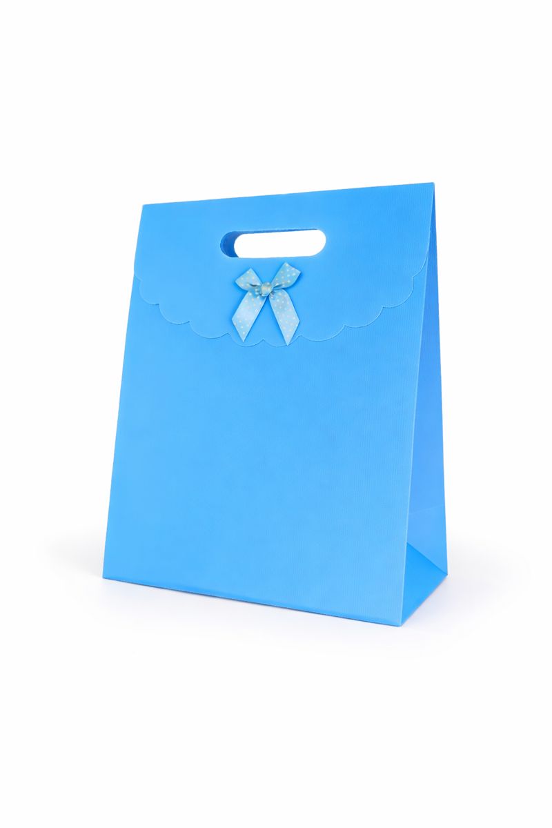 BOLSA DE REGALO UNICOLOR CON LAZO 31*24*12