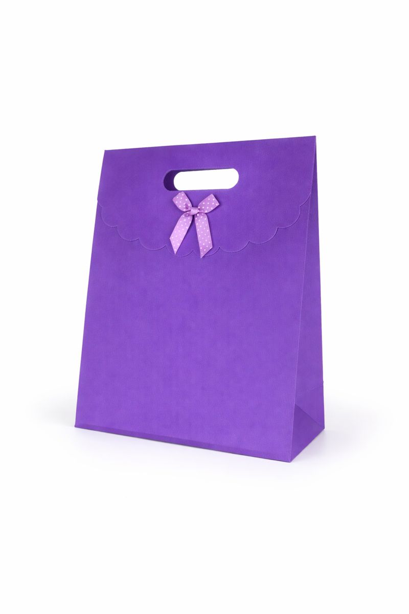 BOLSA DE REGALO UNICOLOR CON LAZO 31*24*12