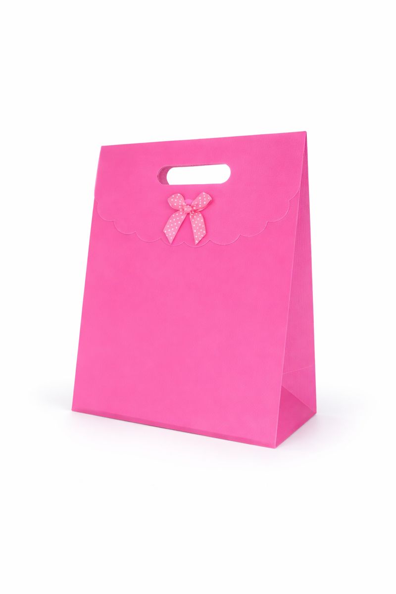 BOLSA DE REGALO UNICOLOR CON LAZO 31*24*12