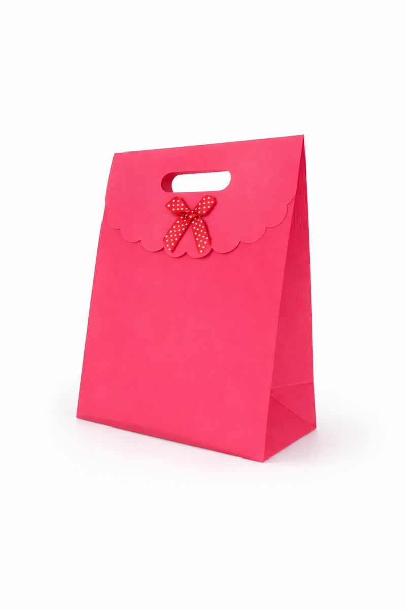 BOLSA DE REGALO UNICOLOR CON LAZO 31*24*12