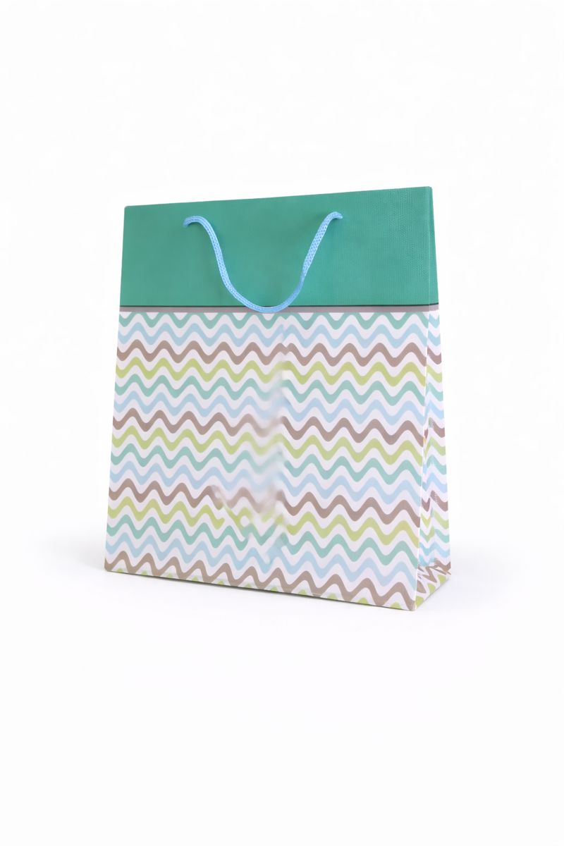 BOLSA DE REGALO LINEAS EN ZIG ZAG 23*8*27
