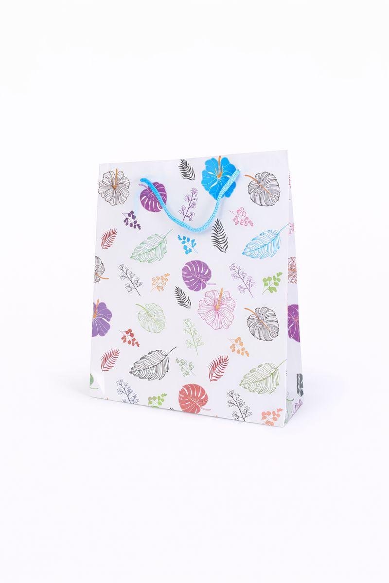 BOLSA DE REGALO FLORES 23*8*27