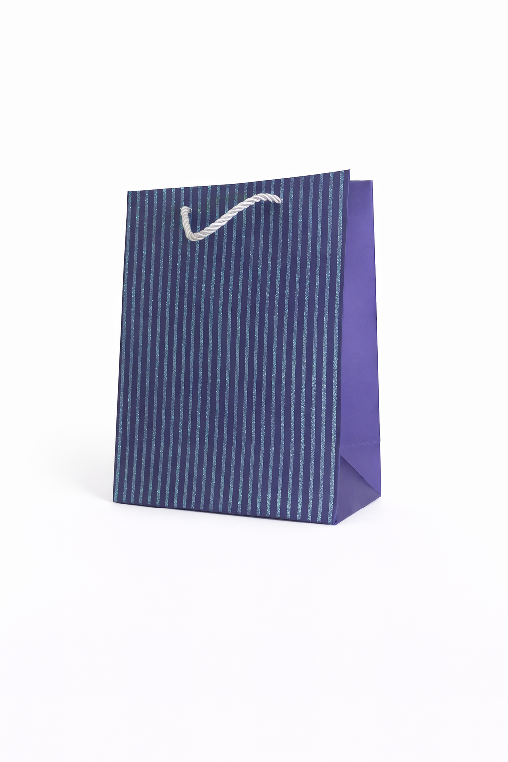 BOLSA DE REGALO FRANJAS VERTICAL ESCARCHADA 18*23*10