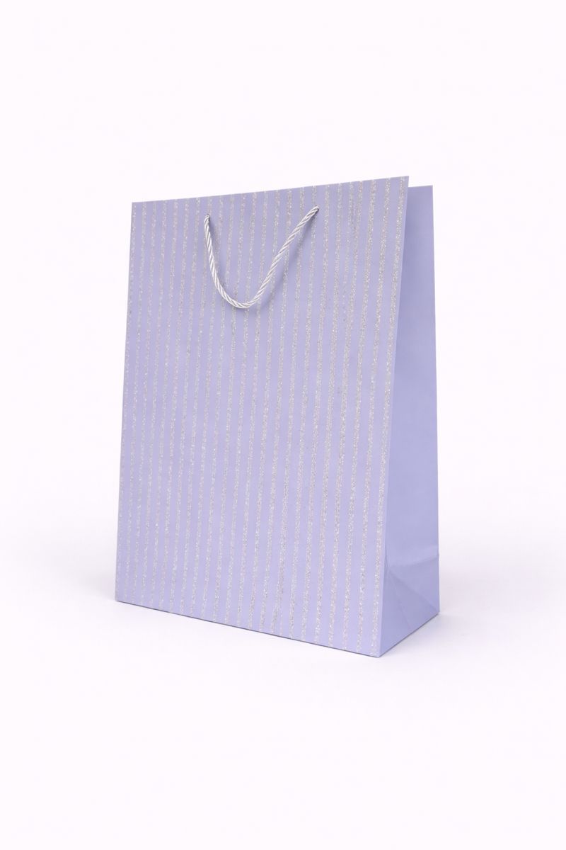 BOLSA DE REGALO FRANJAS VERTICAL ESCARCHADA 30*42*12