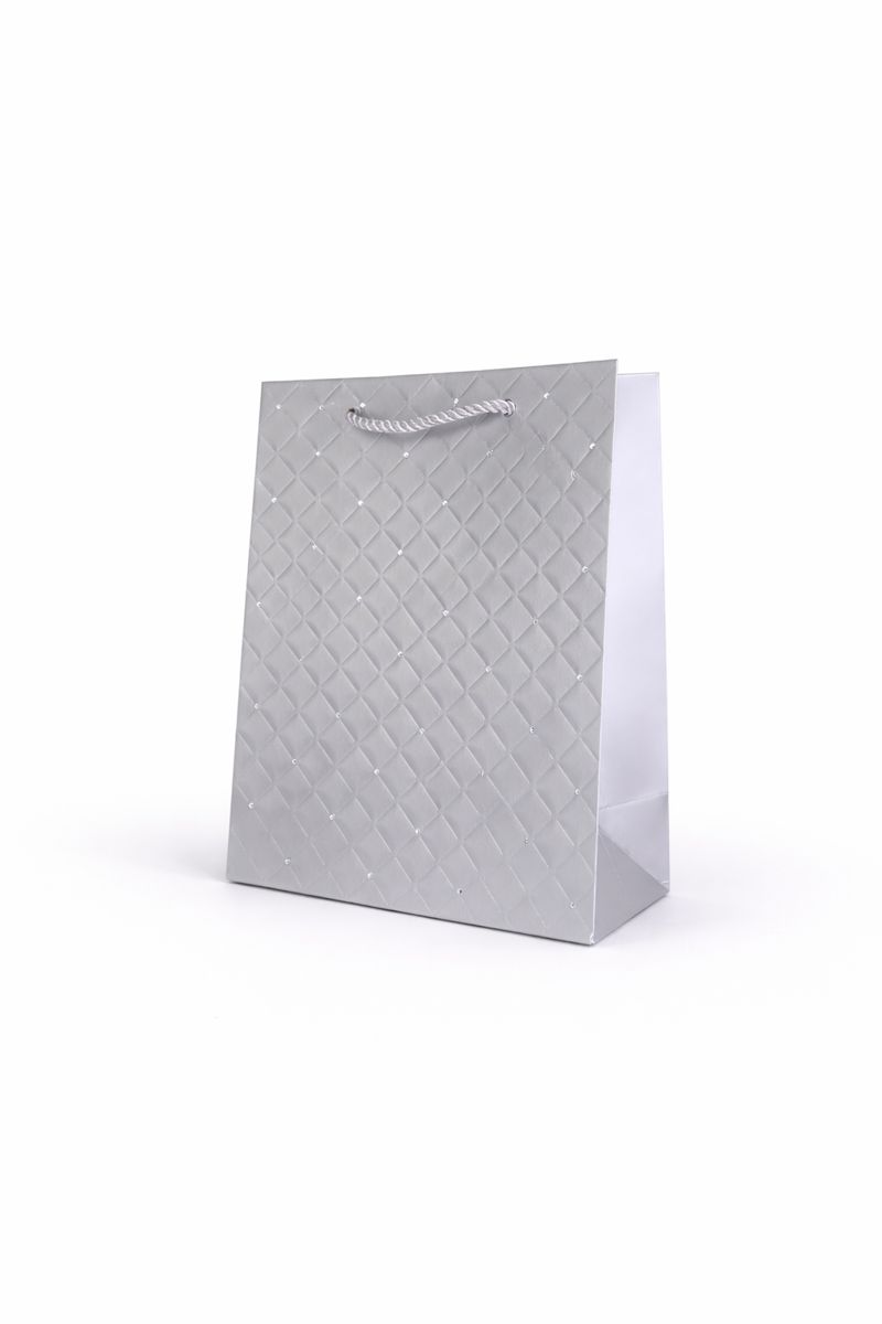 BOLSA DE REGALO TEXTURIZADO CON PUNTOS 18*23*10