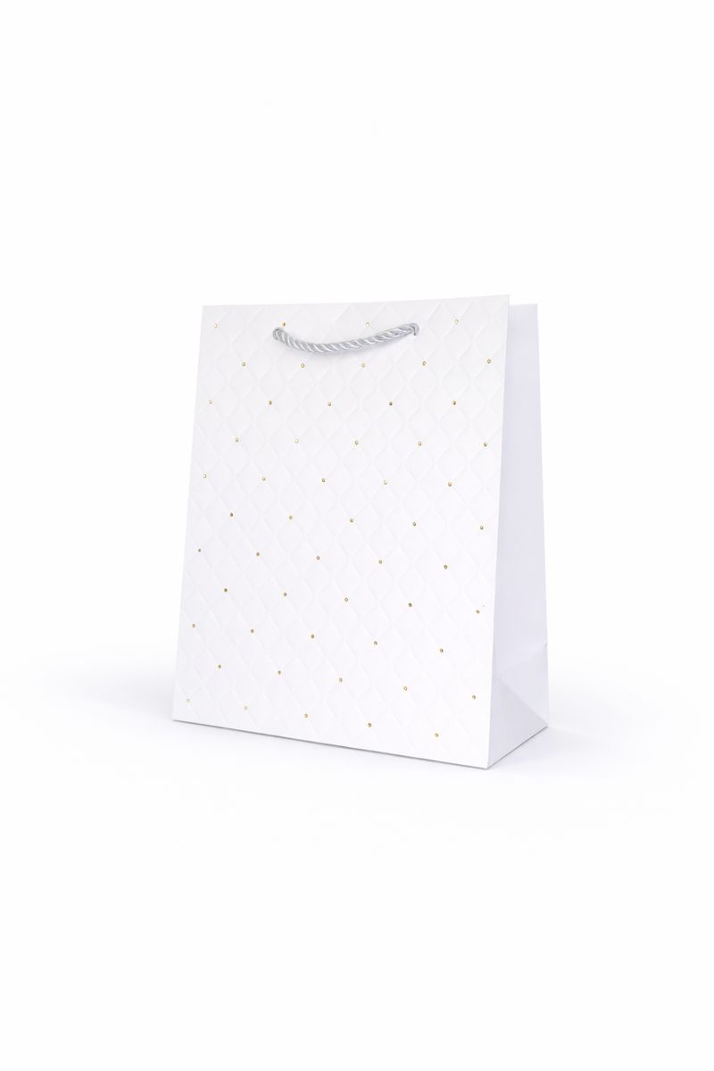 BOLSA DE REGALO TEXTURIZADO CON PUNTOS 18*23*10