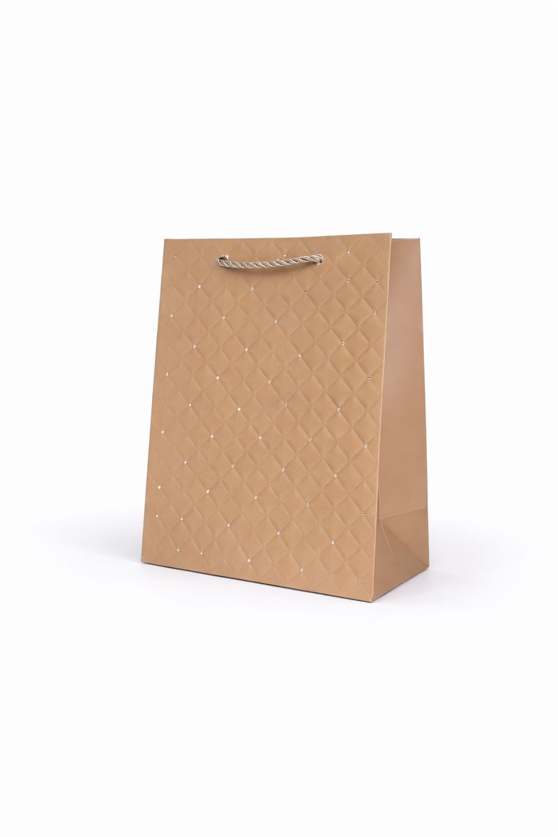 BOLSA DE REGALO TEXTURIZADO CON PUNTOS 18*23*10