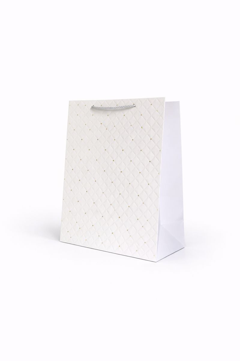 BOLSA DE REGALO TEXTURIZADO CON PUNTOS 26*32*12