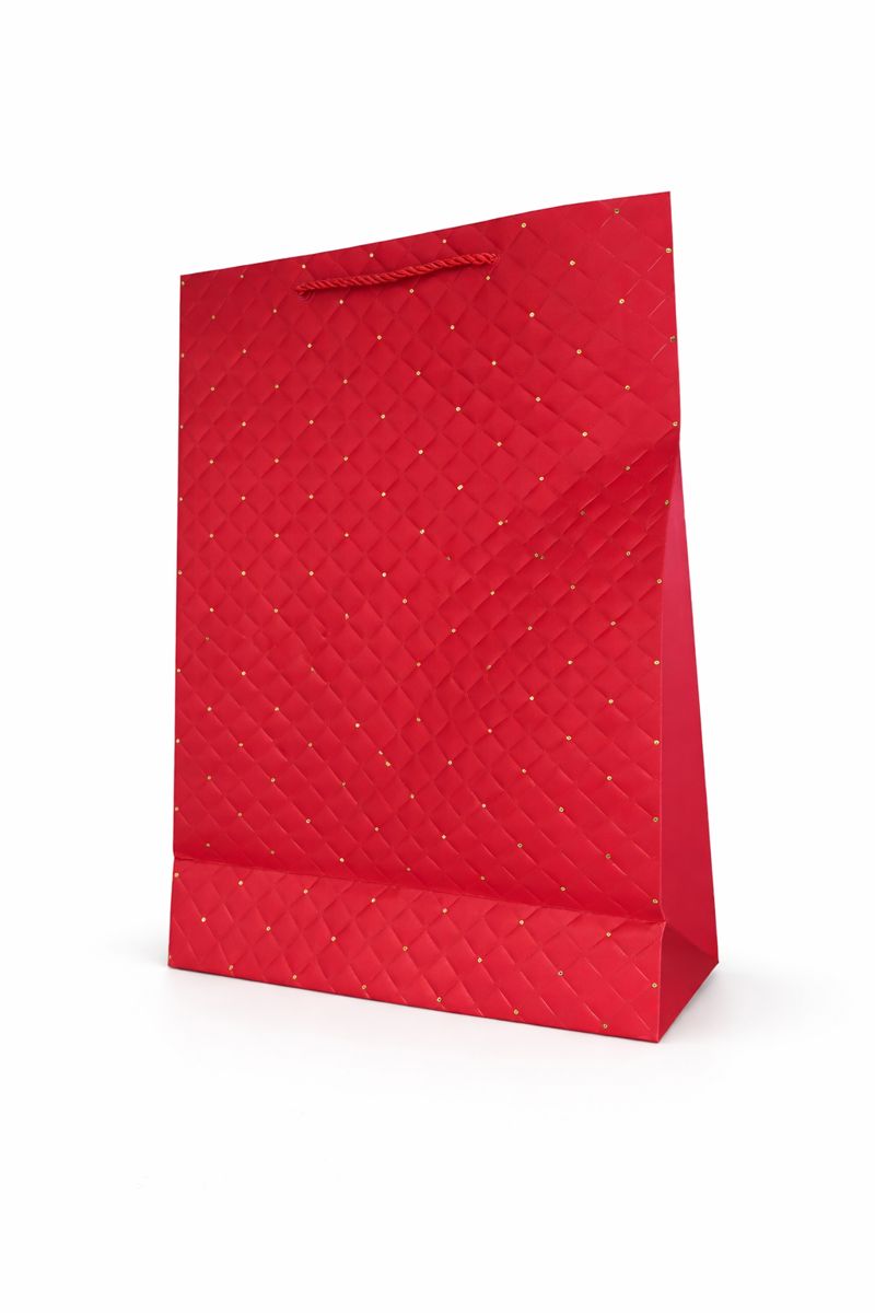 BOLSA DE REGALO TEXTURIZADO CON PUNTOS 30*42*12