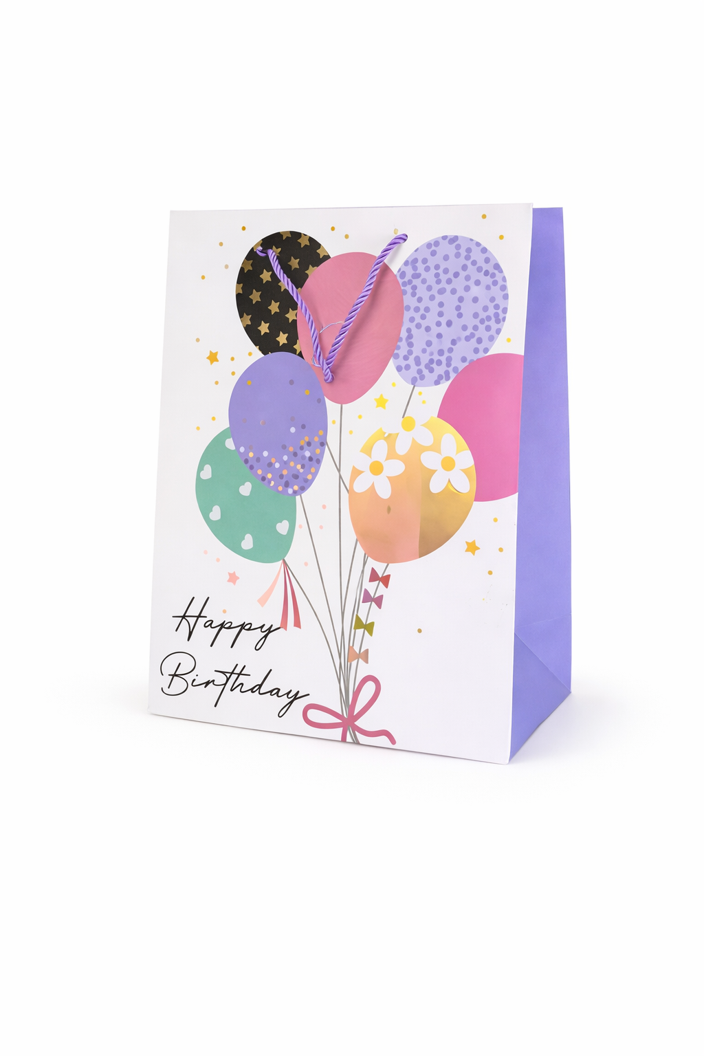 BOLSA DE REGALO BIRTHDAY GLOBOS 26*32*12