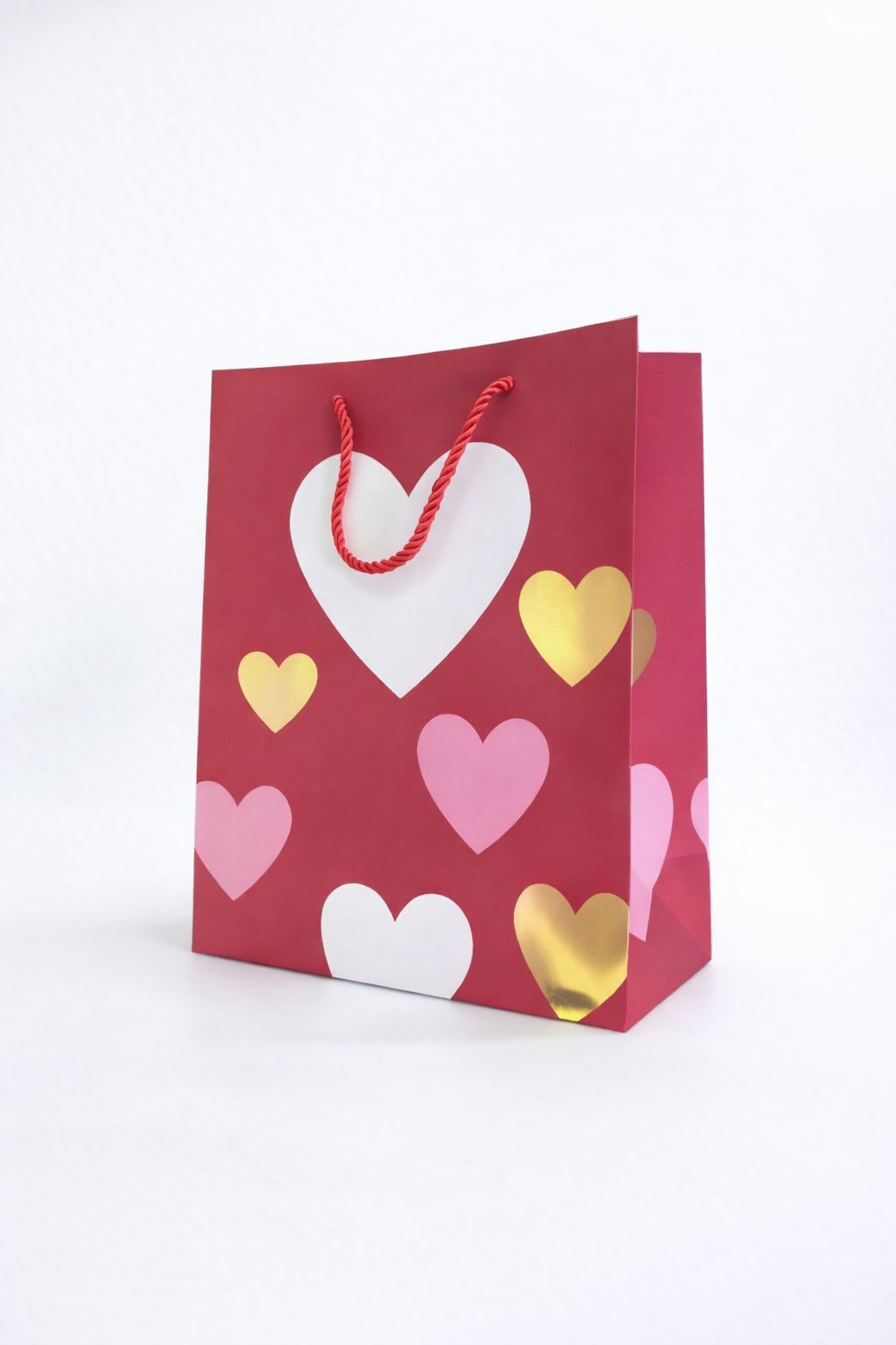 BOLSA DE REGALO CORAZONES 26*32*12