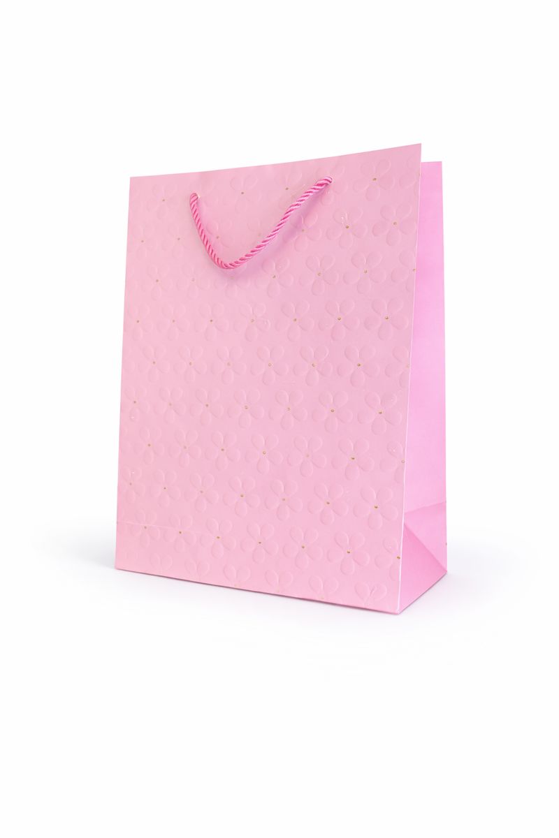 BOLSA DE REGALO TEXTURIZADO FLOR MARGARITA 26*32*14