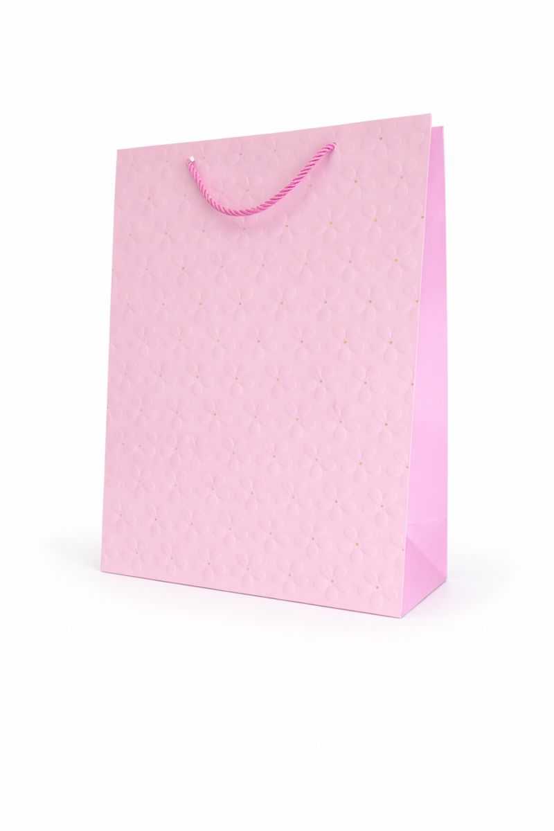 BOLSA DE REGALO TEXTURIZADO FLOR MARGARITA 30*42*14