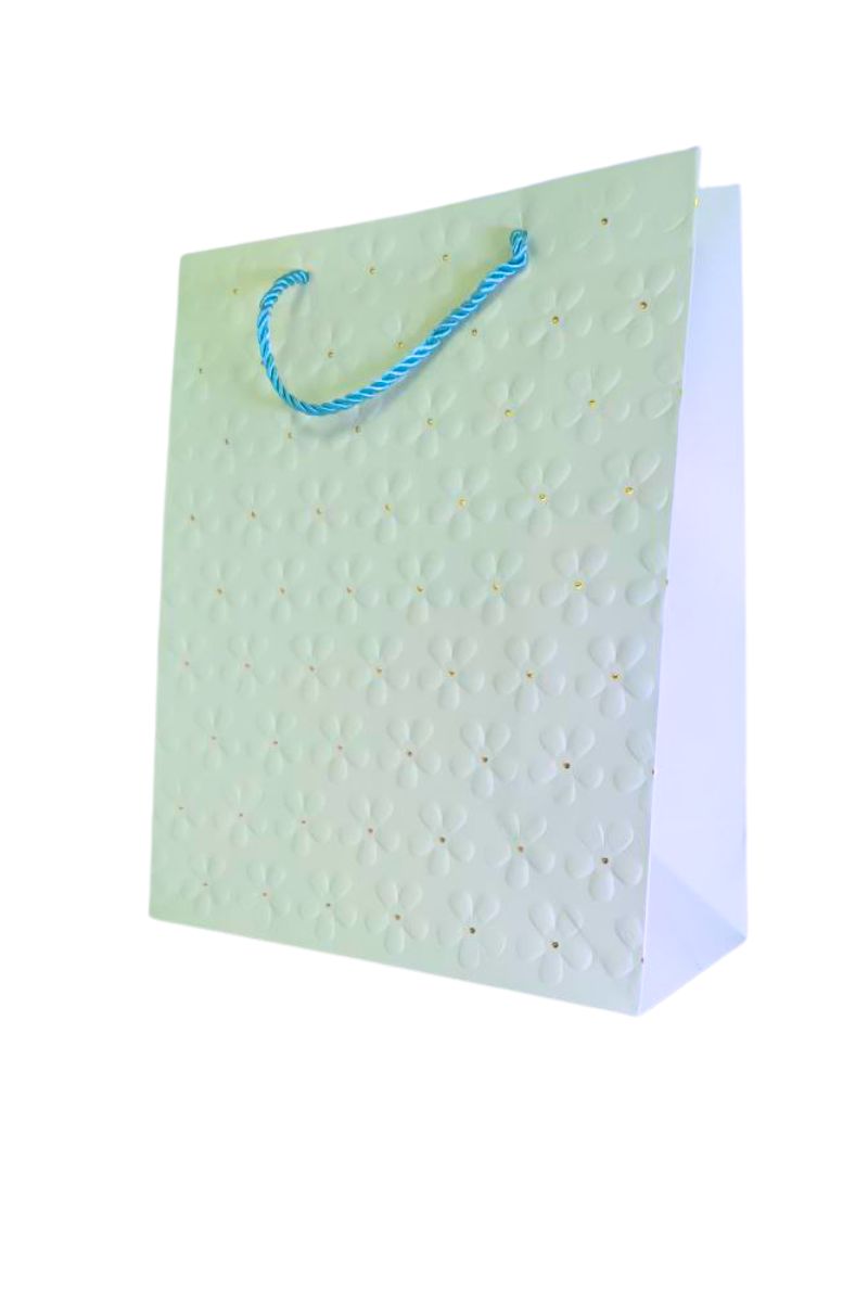 BOLSA DE REGALO TEXTURIZADO FLOR MARGARITA 30*42*14