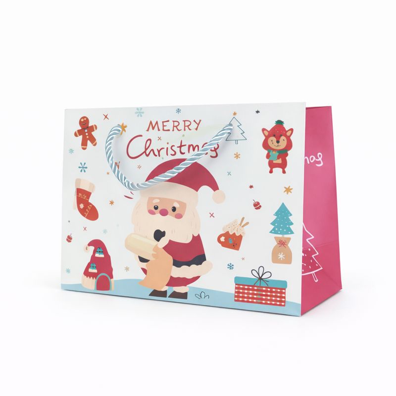 BOLSA DE REGALO MERRY CHRISTMAS SANTA 19.5*8.5*14.5