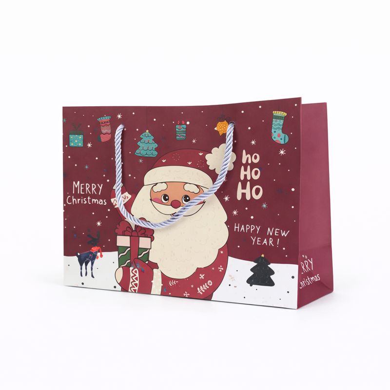 BOLSA DE REGALO MERRY CHRISTMAS SANTA 32*11.5*25