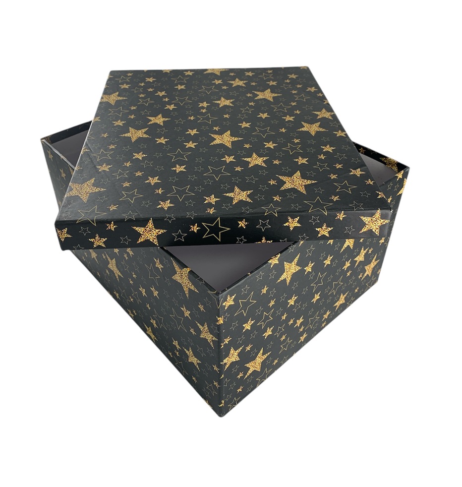 CAJA DE REGALO ESTRELLA DORADA 12*7*7.5 CM