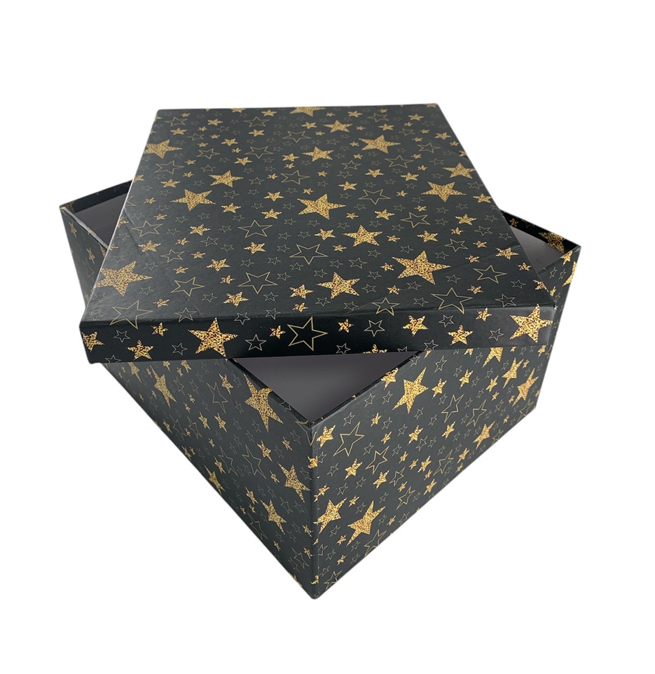 CAJA DE REGALO ESTRELLA DORADA 18*13*10.5 CM