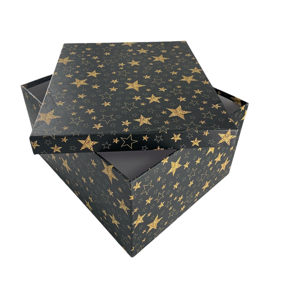 CAJA DE REGALO ESTRELLA DORADA 16*11*9.5 CM
