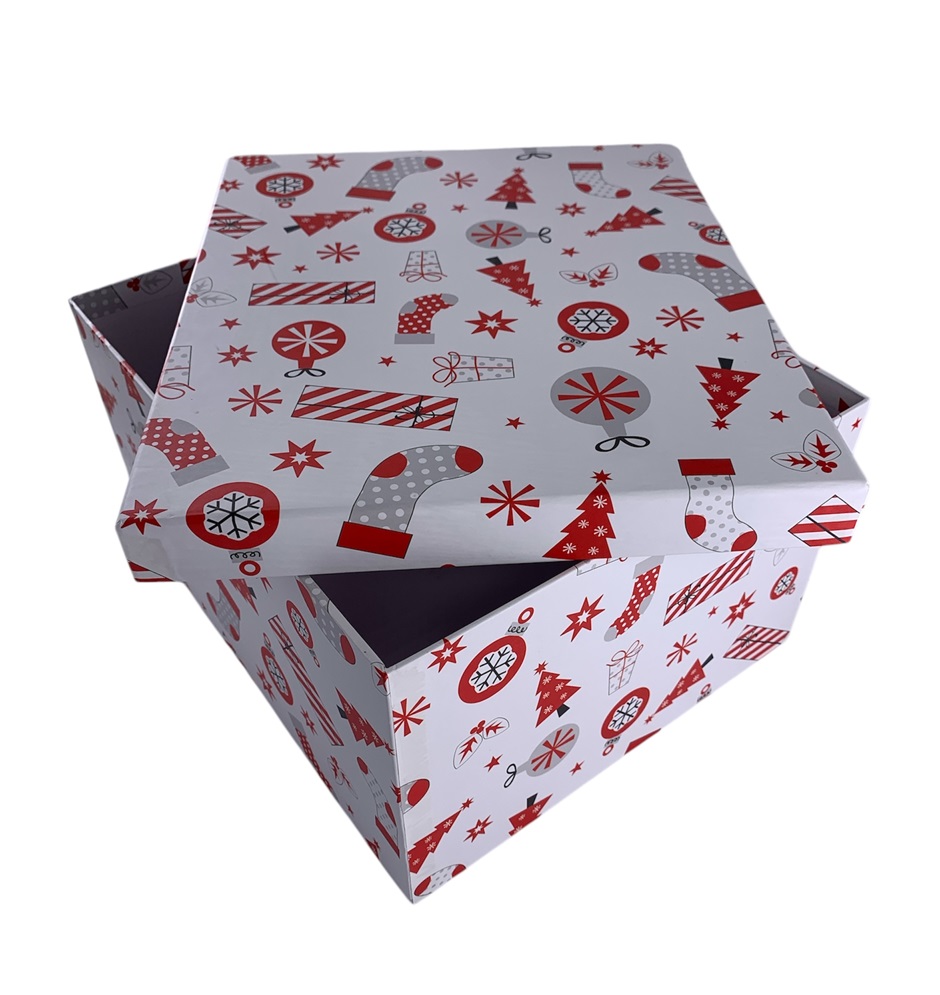 CAJA DE REGALO NAVIDEÑA 12*7*7.5 CM