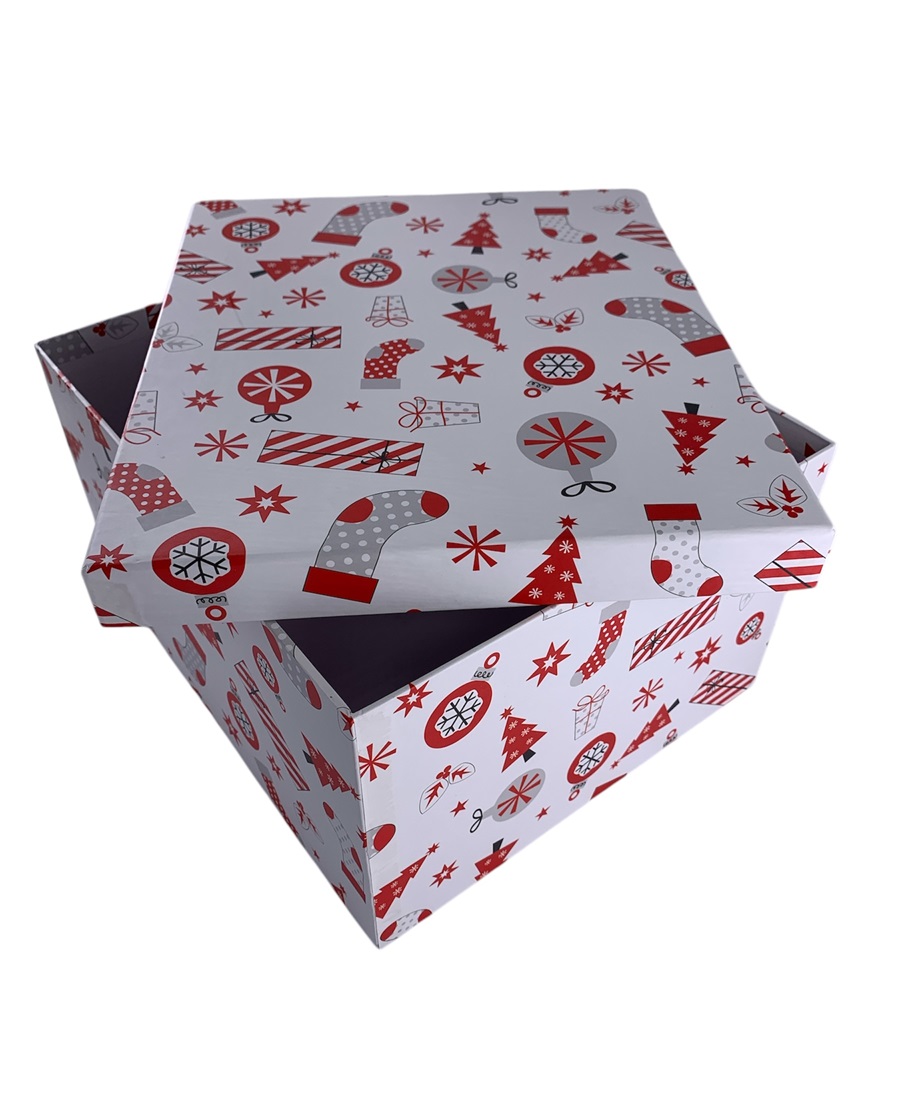 CAJA DE REGALO NAVIDEÑA 30*25*16.5 CM