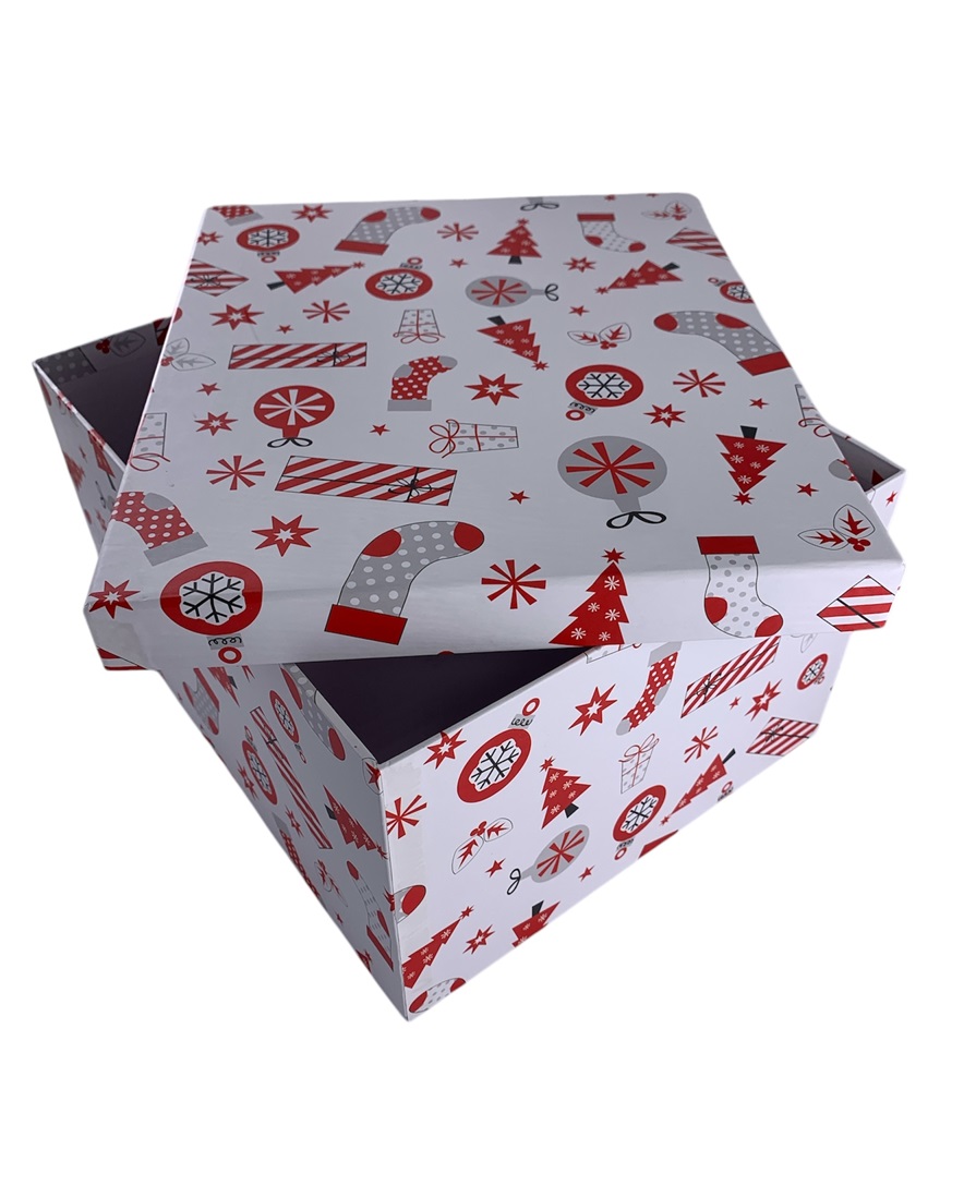 CAJA DE REGALO NAVIDEÑA 28*23*15.5 CM