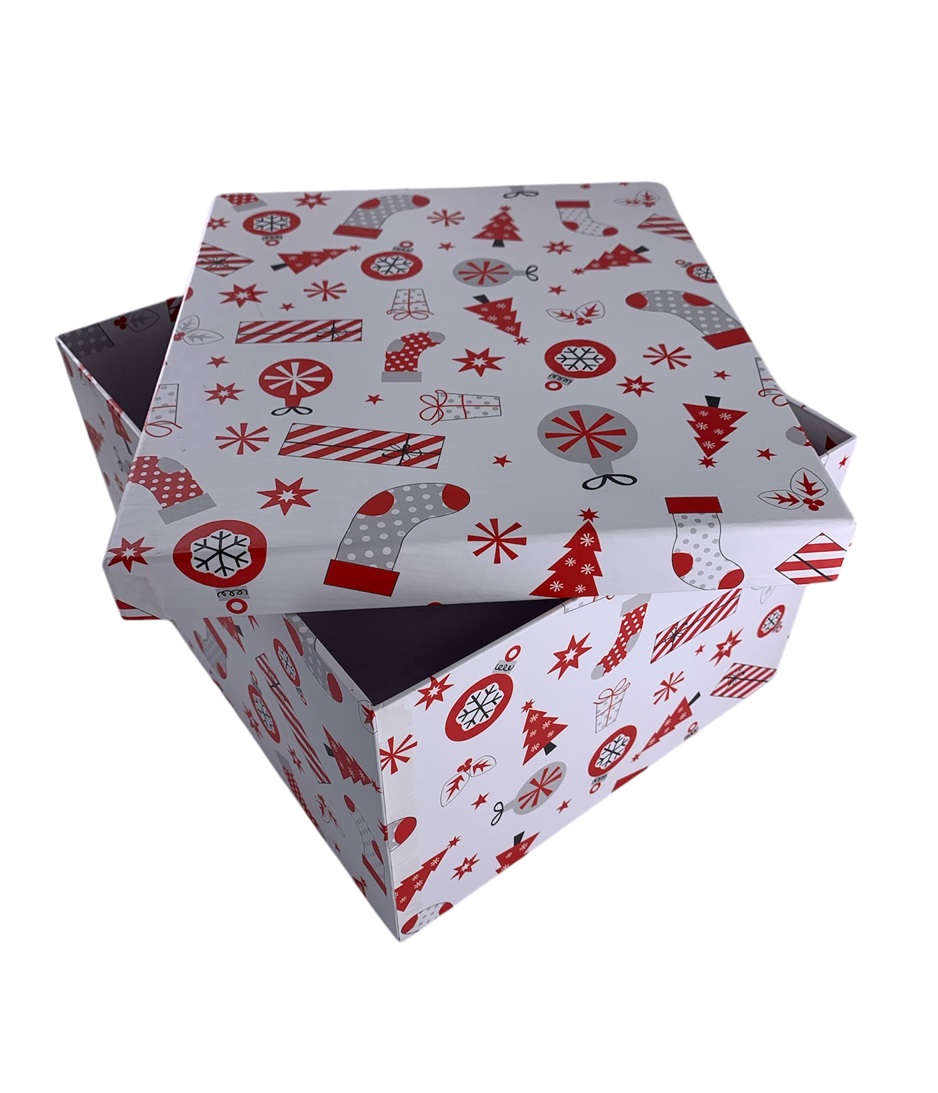CAJA DE REGALO NAVIDEÑA 22*17*12.5 CM