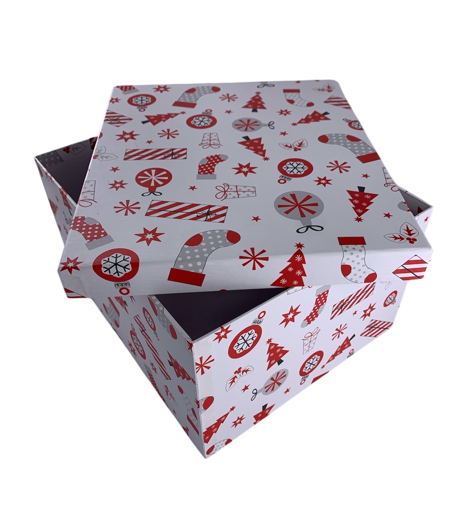 CAJA DE REGALO NAVIDEÑA 16*11*9.5 CM