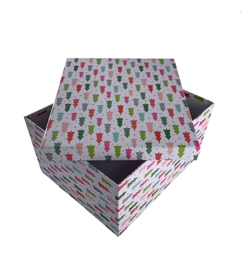 CAJA DE REGALO PINO NAVIDEÑA 12*7*7.5 CM