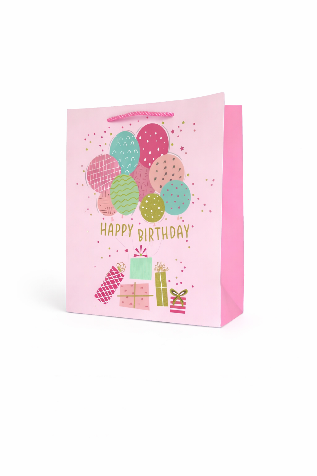 BOLSA DE REGALO HAPPY BIRTHDAY GLOBOS 26*32*13