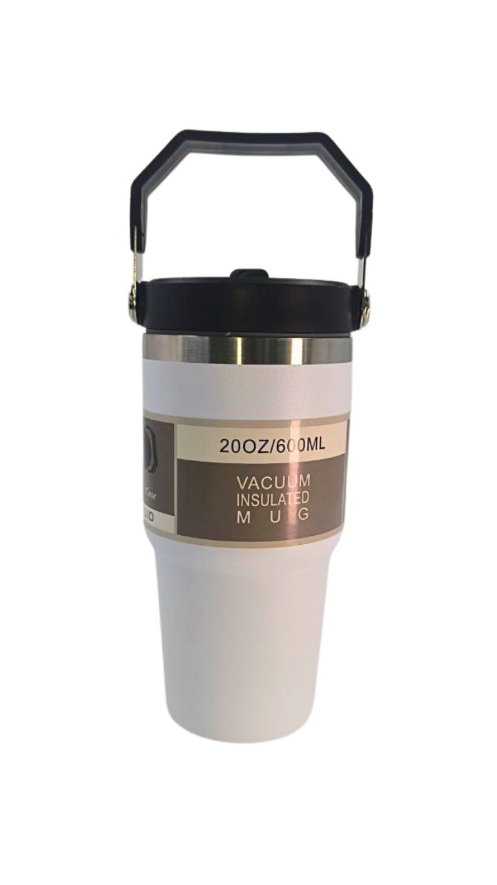 TERMO 600ML UNICOLOR AGARRADERO METALICO