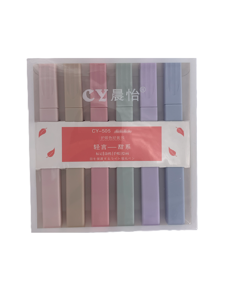 MARCADORES 6UND PASTEL CY