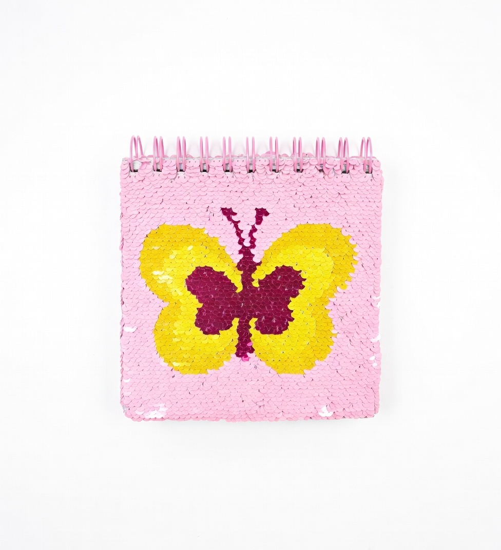 LIBRETA DE APUNTES 1L/80H LENTEJUELAS