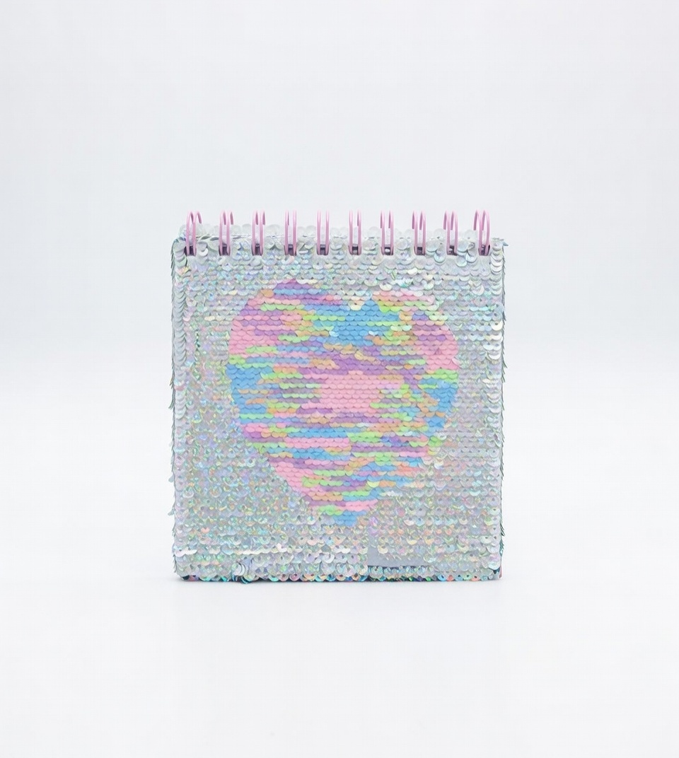 LIBRETA DE APUNTES 1L/80H LENTEJUELAS