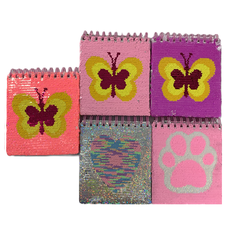 LIBRETA DE APUNTES 1L/80H LENTEJUELAS