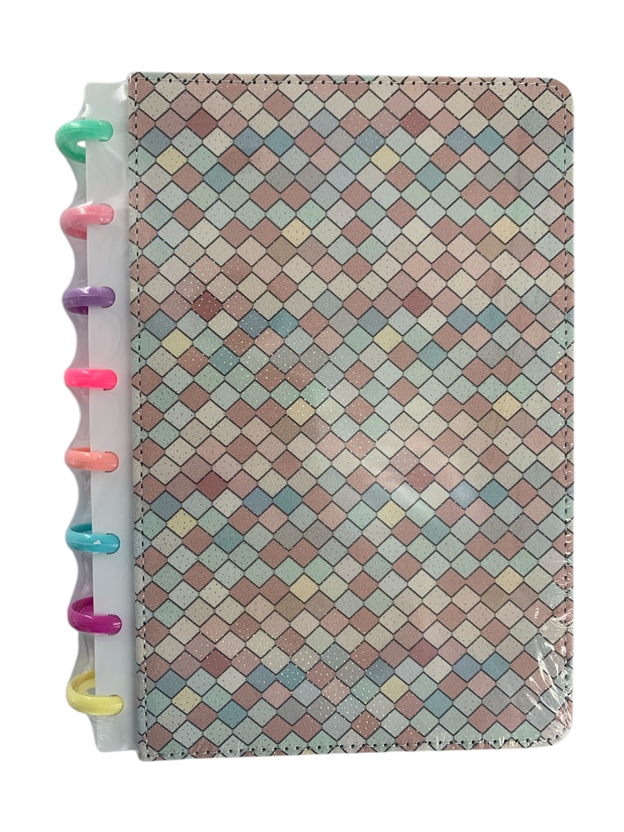 LIBRETA 1L/100H ESPIRAL SEMI CUERO