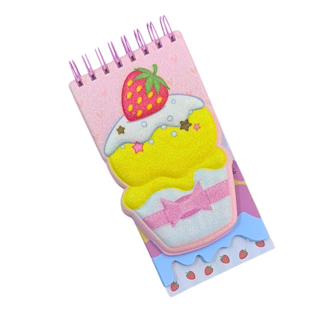 LIBRETA DE APUNTES 1L/100H HELADO 3D