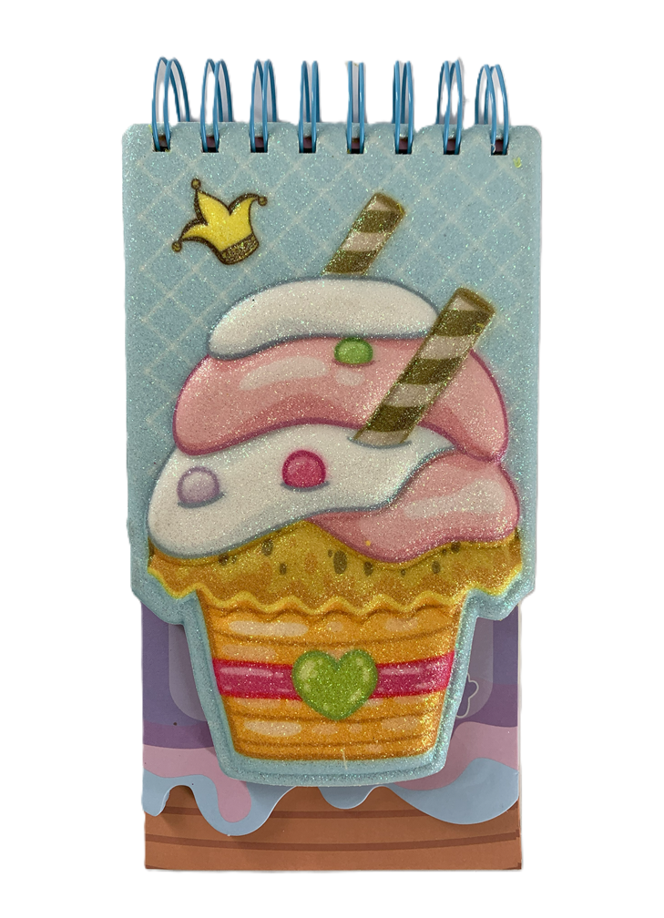 LIBRETA DE APUNTES 1L/100H HELADO 3D
