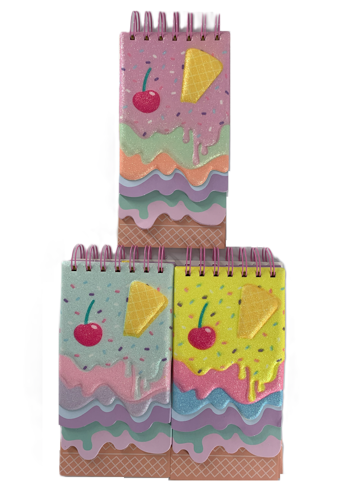 LIBRETA DE APUNTES 1H/100H PASTEL 3D