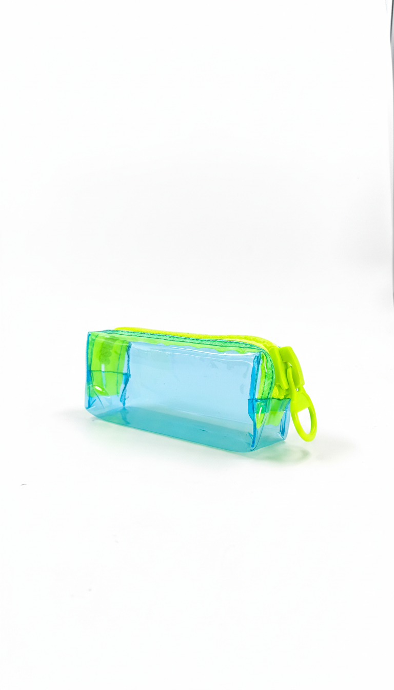 CARTUCHERA 19*20 CM PLASTICA NEON