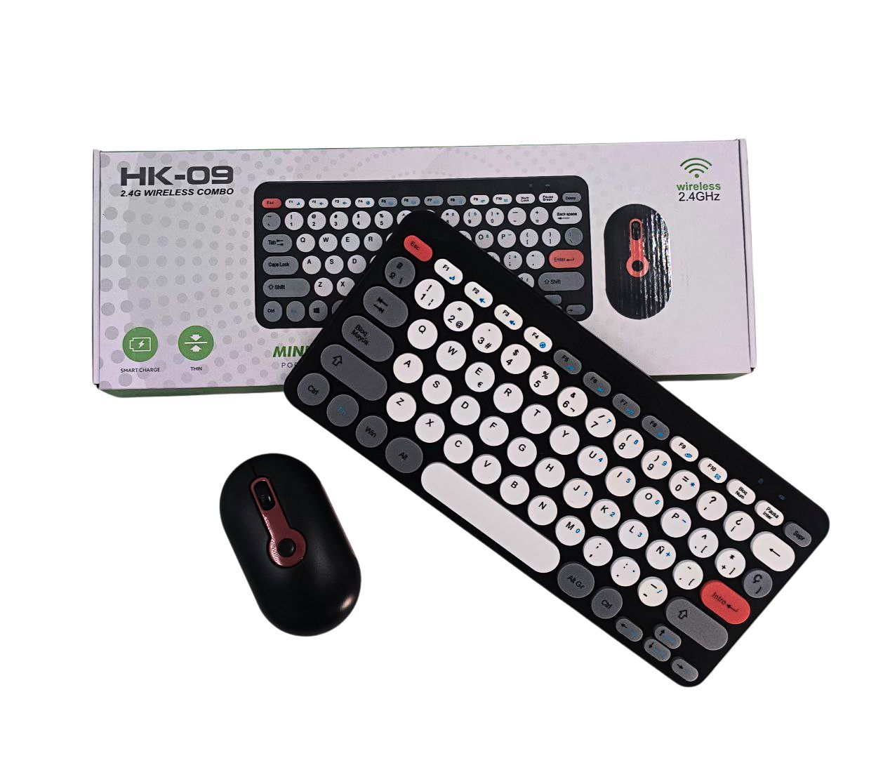 SET TECLADO Y MOUSE INALAMBRICO PEQ HK-09