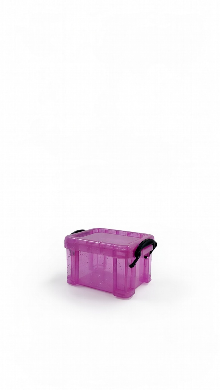 MINI CONTENEDOR PEQ ESCARCHADO 20*8 9*15.3 CM