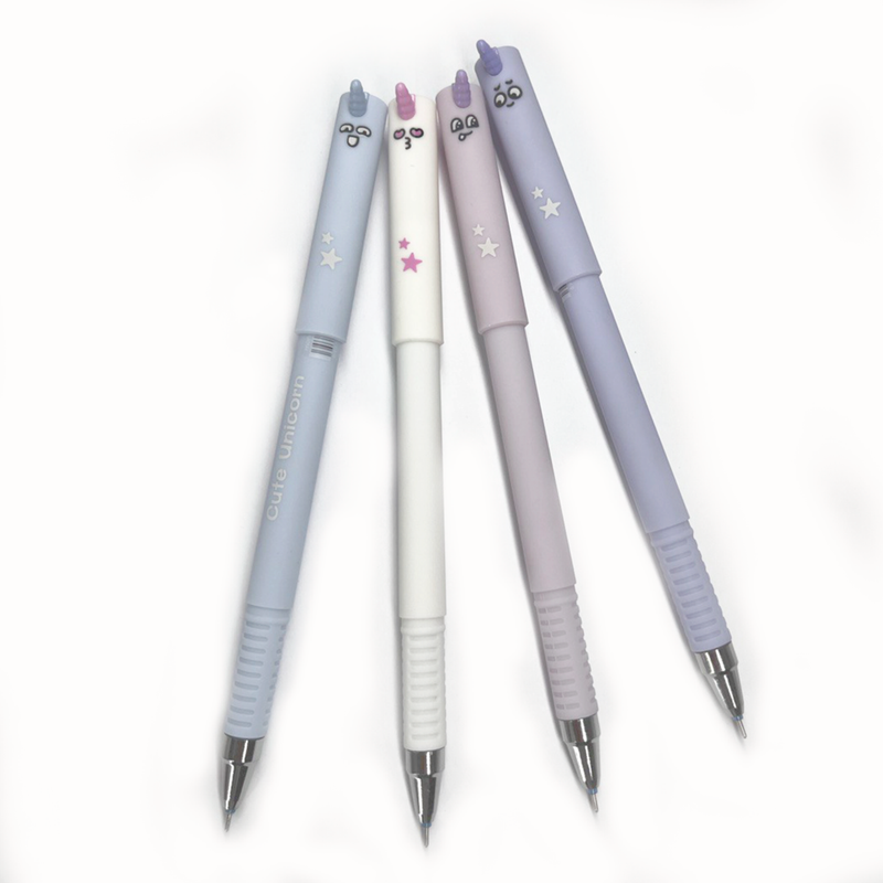 BOLIGRAFO BORRABLE CON TAPA UNICORNIO