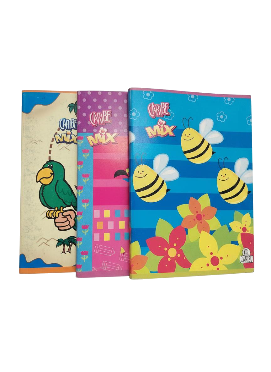 CUADERNO 2L 100H CARIBE MIX