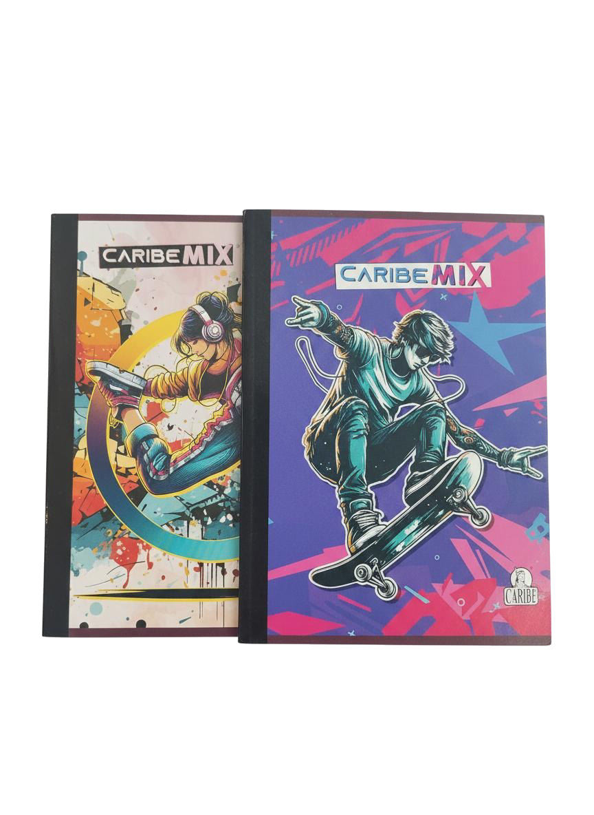 LIBRETA EMPAST CUADRIC 100H CARIBE MIX