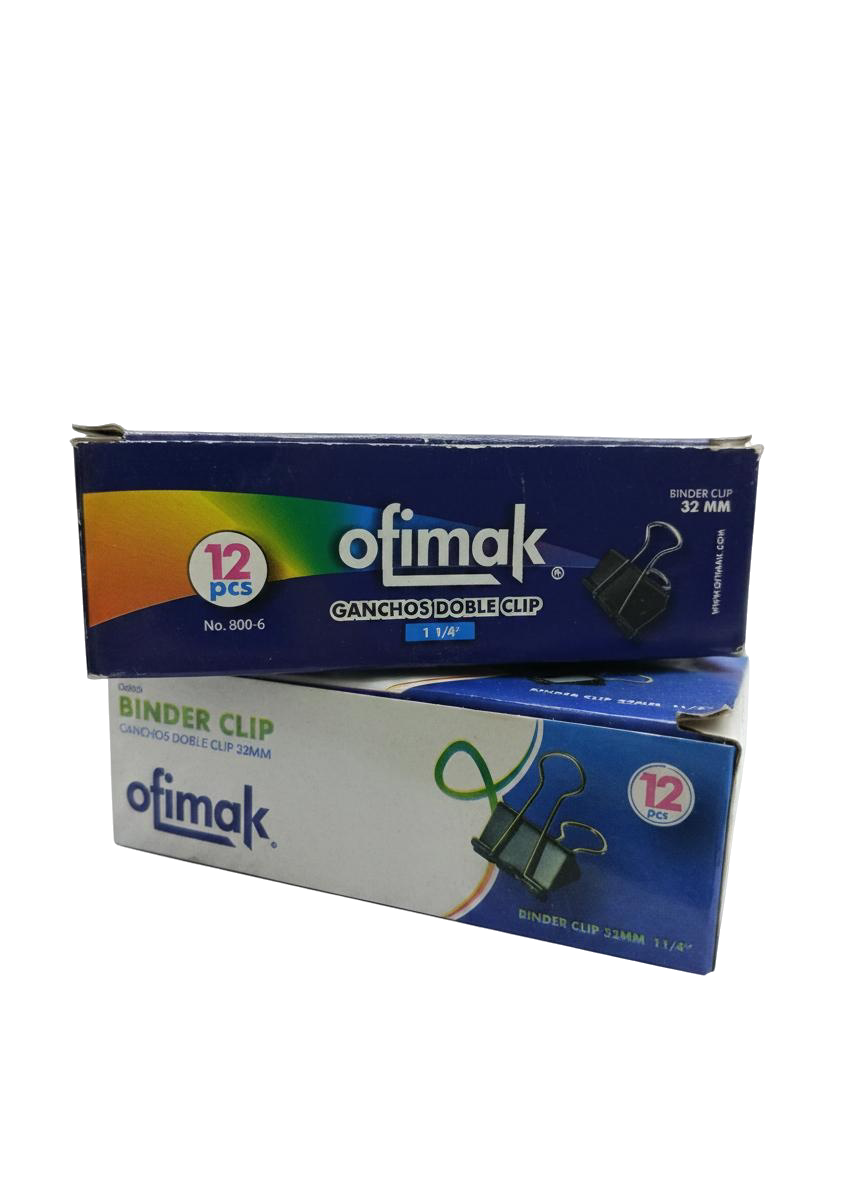 GANCHOS DBL CLIP 1 1/4 32MM 800-3 OFIMAK