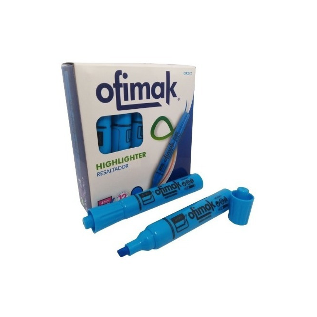 RESALTADOR AZUL REDONDO OFIMAK