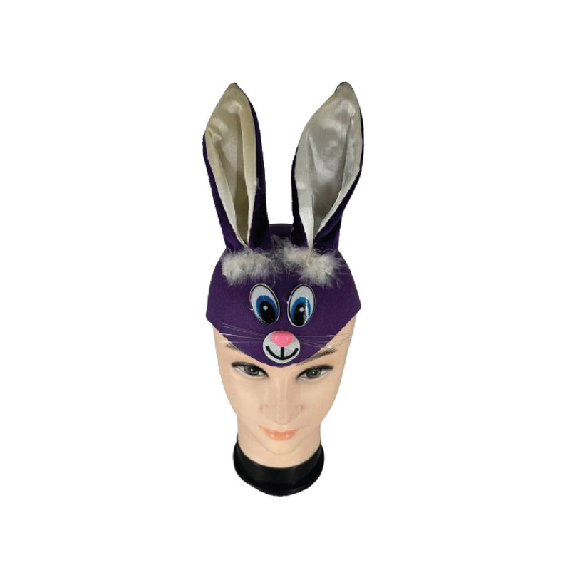 GORRO CONEJO MORADO