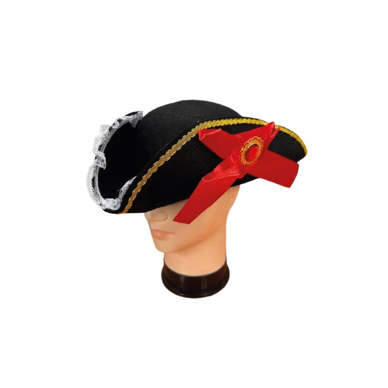 SOMBRERO COLONIAL LAZO ROJO