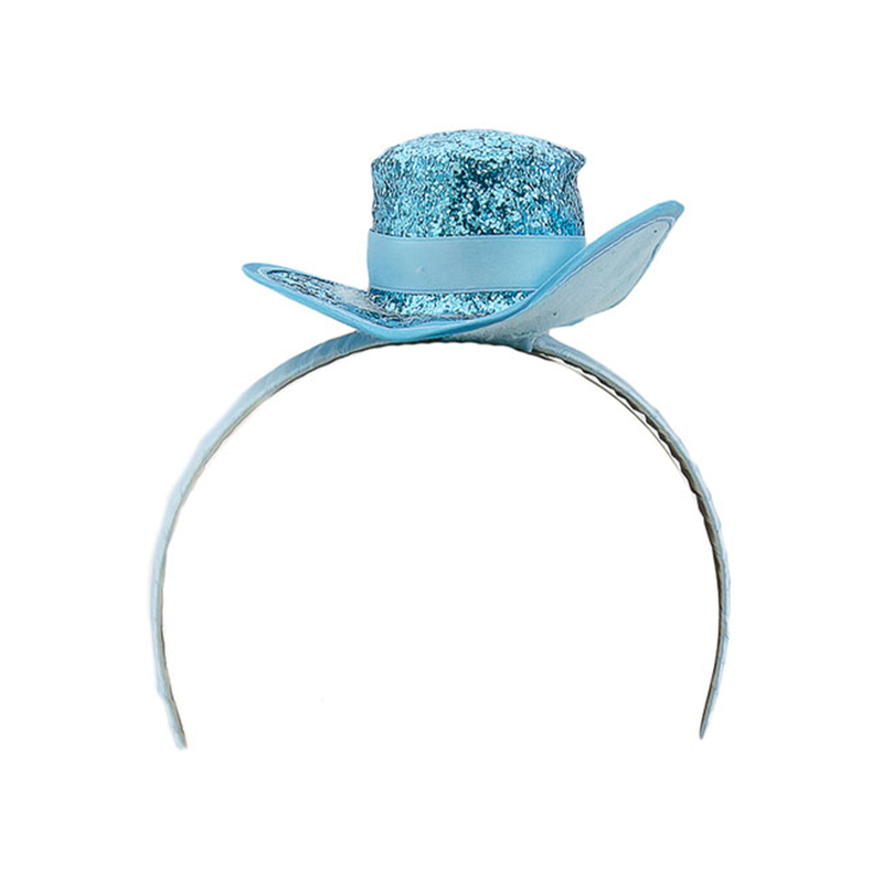CINTILLO MINI SOMBRERO AZUL